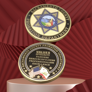 Hard Enamel Coin with Gold Plating